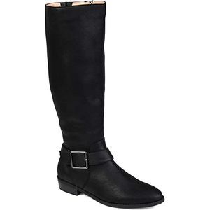Journee Collection Womens Winona Boot Black, 7.5 Regular US